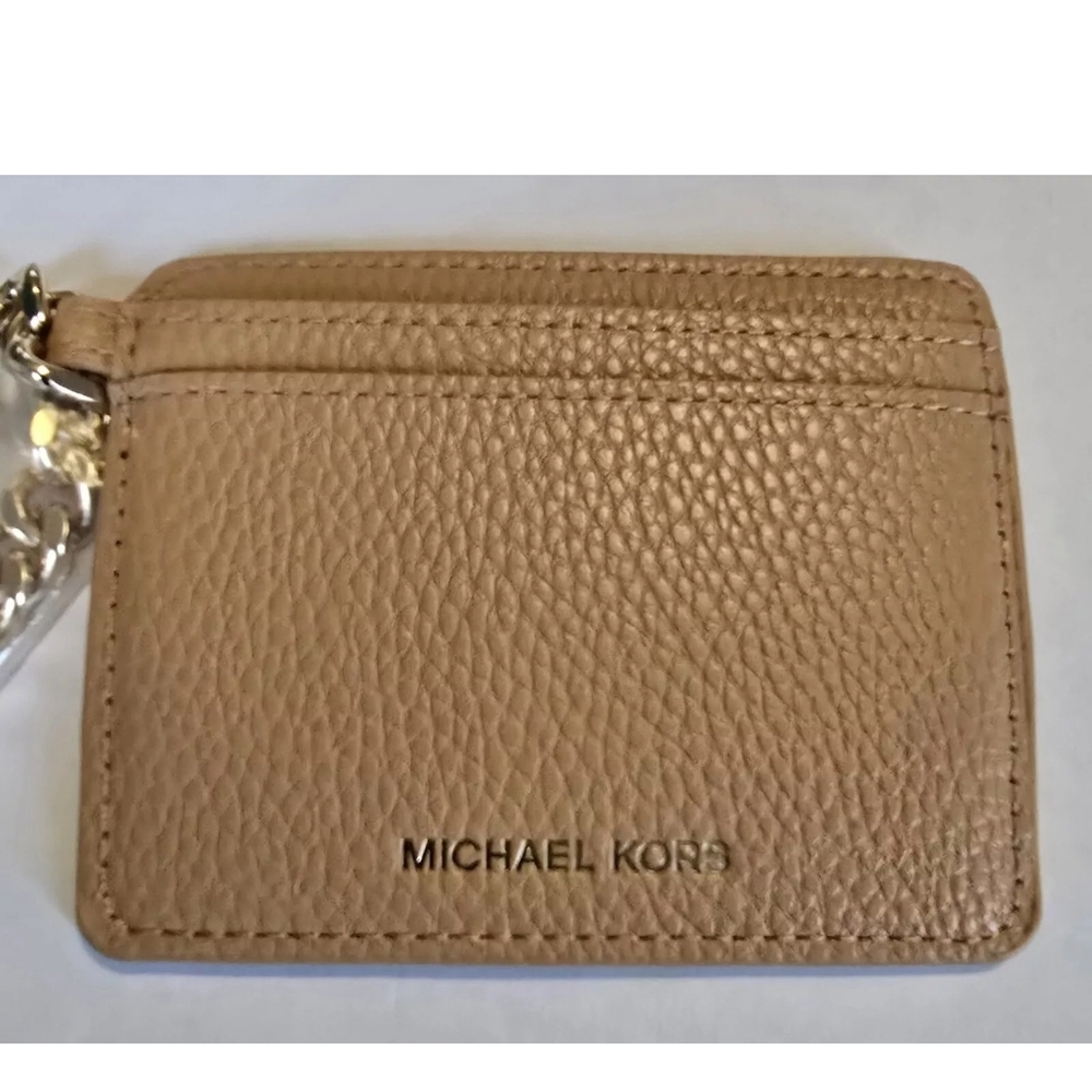 MICHAEL KORS  CARD HOLDER Wrist Chain ID HOLDER New With Dust Cover!